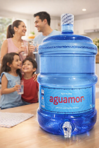 aguamor en su presentación de bidones de 20 litros